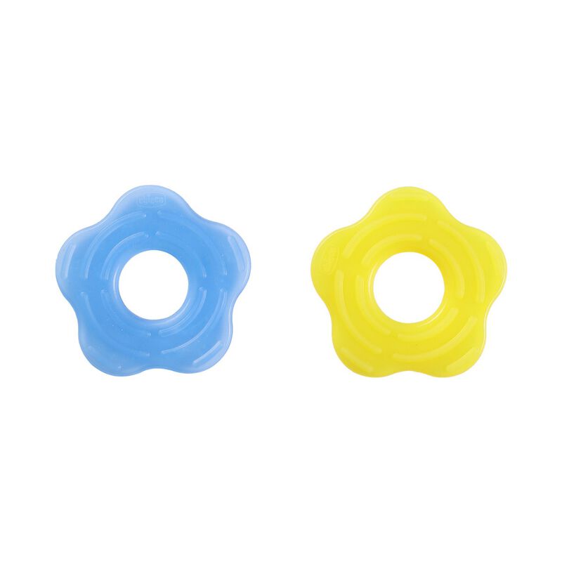 Teether Supersoft Star 2Months+ 2Pc (Blue + Yellow) image number 2